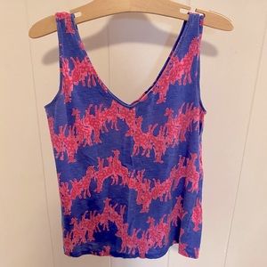 Lilly Pulitzer v neck tank top XS